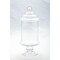 CC Home Furnishings 15” Clear Hand-Blown Glass Jar with Finial Lid